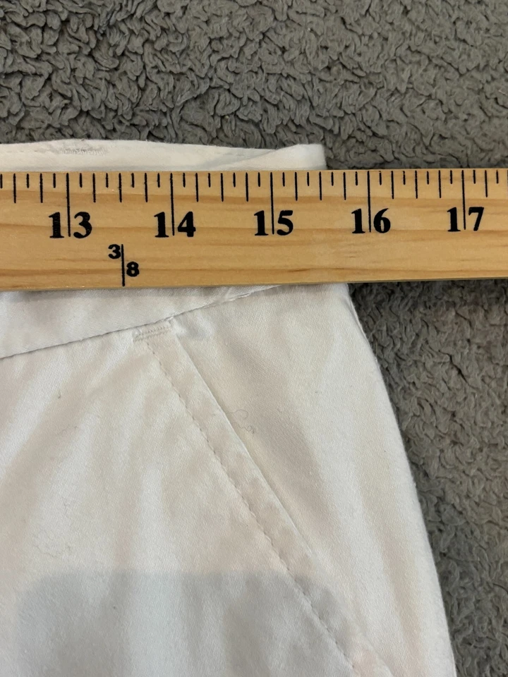 Calvin Klein Jeans Capri Pants Womens 6 White Casual Cropped Summer Beach - Image 3 of 4