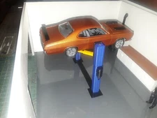 1:24 1:25 Scale 2 Post Blue Model Car Lift for Garage Diorama 1/24 & 1/25 Scale
