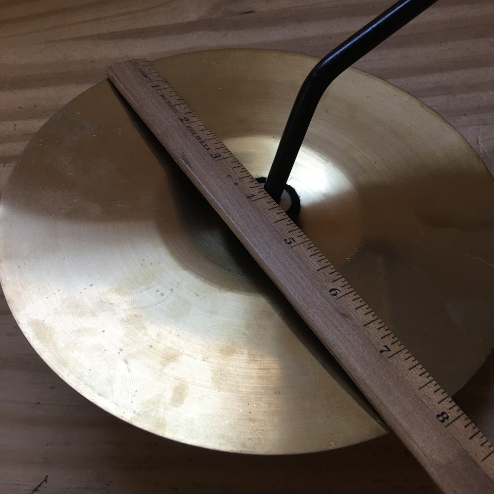 Solid Brass 8 inch Splash Practice Cymbal With An Arm (14 inch) eBay