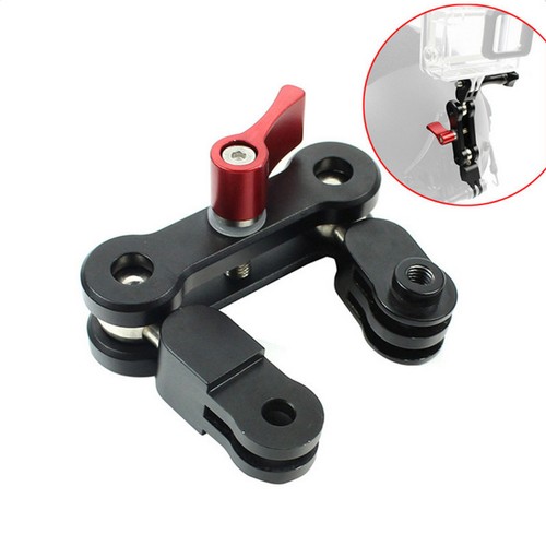 360° Swivel Arm Al Alloy Rotary Ball Head Adapter for GoPro DJI OSMO Camera E - Picture 2 of 8