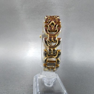 Wittnauer Watch Women 20mm MOP Dial Gold Tone Crystal Bezel 