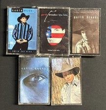  5 Cassette Lot 4-NEW Factory Sealed, 1-Open NEAR MINT Garth Brooks  Country