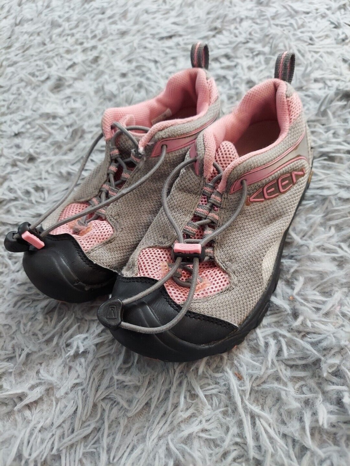 Scarpe da ginnastica KEEN 1008740 Jamison Bungee Vibram rosa escursionismo ragazze bambini US 4