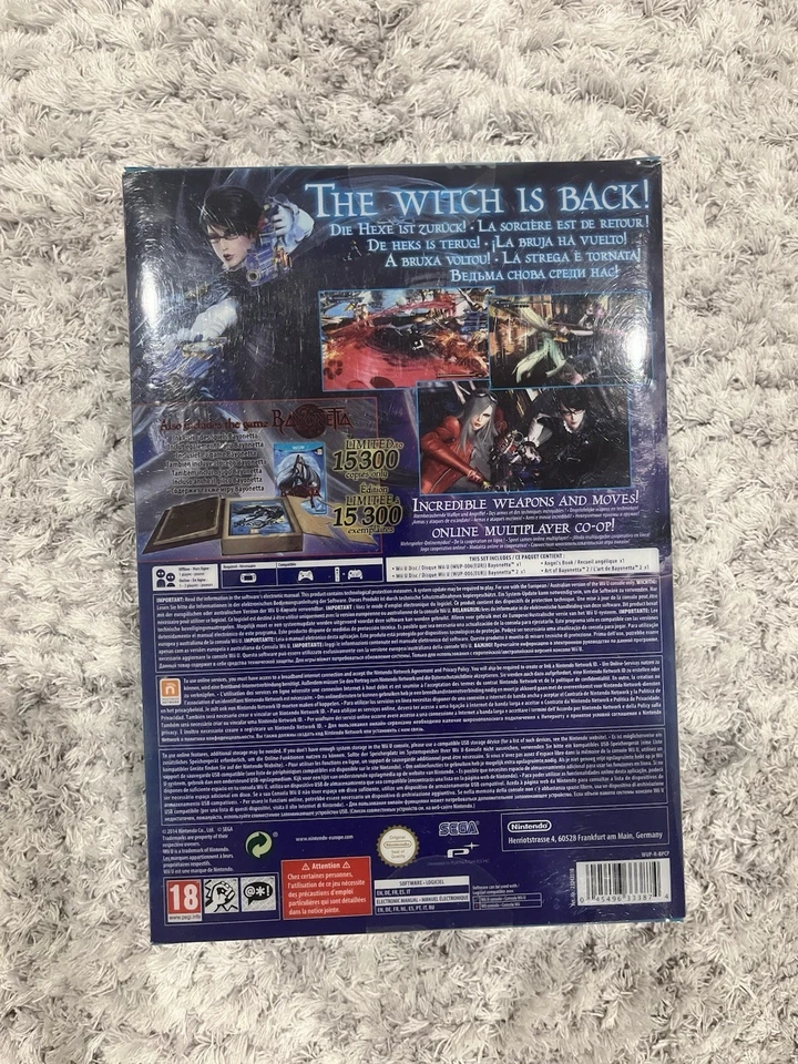 Bayonetta 2 [первое печатное издание] PAL Wii U ЗАПЕЧАТАННЫЙ  - Изображение 3 из 3