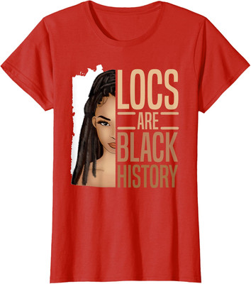 #ad #ad Locs Are Black History African American Month Lover Ladies#x27; Crewneck T Shirt $16.99