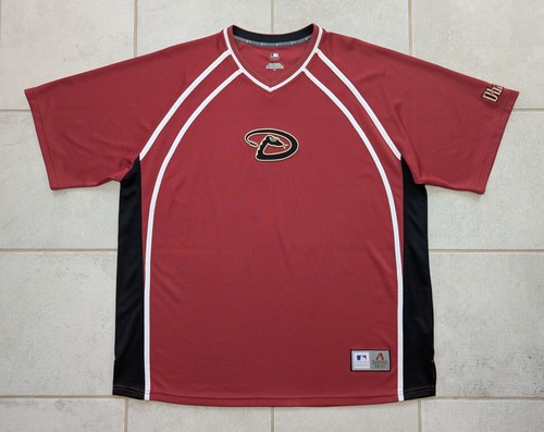 Arizona Diamondbacks Men's XL Embroidered Short Sleeve Jersey Shirt Pullover Red - Picture 2 of 9