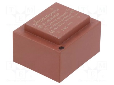 6V PCB 533mA 3,2VA Transformator: überzogen 230VAC