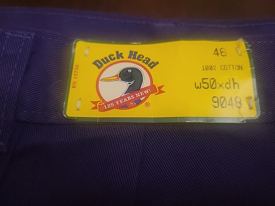 Pantalones Cortos Cabeza de Pato 46 Coral Plisado Algodón Chino Caqui Adulto De Colección Para Hombre Nuevos con Etiquetas Foto 2 de 4