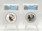 2022 ANACS RP 70 Fiji Morgan And Peace Dollar 2 Coin Set **First Strike**