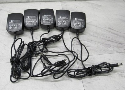 Lot of 5 Polycom PSA15A-480P 48V 0.31A Charger Power Supply Wall Adapters