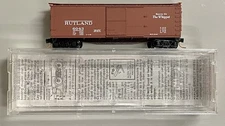 Micro-Trains 03900130 N Rutland 40' Single Door Double Sheathed Boxcar #6043 LN