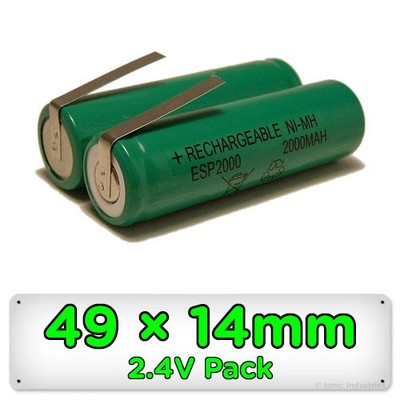 Ersatz Rasierer Akku für Philips Philishave Remington NiMH 49mm x 14mm