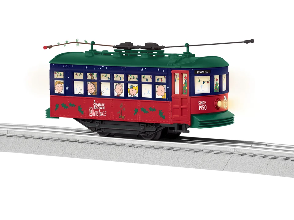 Lionel 2535170 Peanuts Charlie Brown Christmas Trolley Car O Gauge Toy Train nib - Image 3 of 4