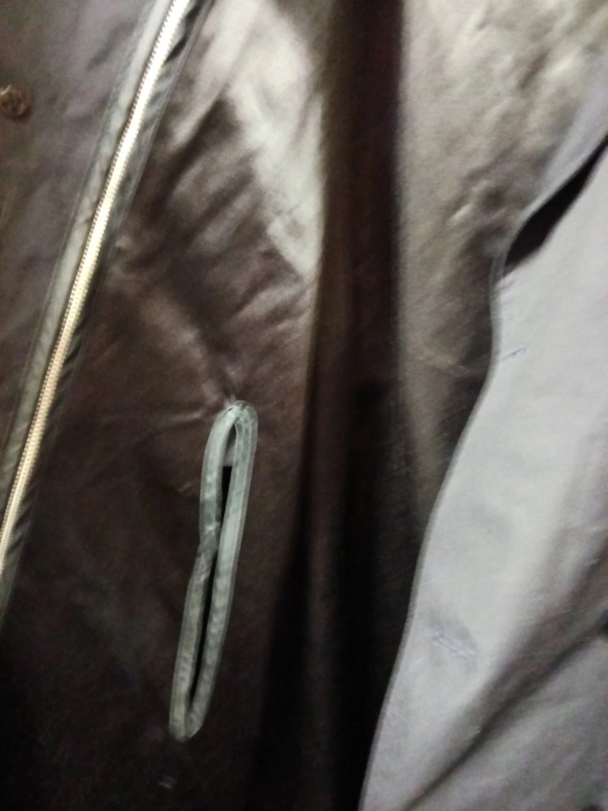 DSCP Garrison Collection Men's Black Long Trench Coat Belted Lined Size 44 - product detail image 5