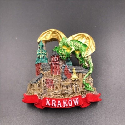 Krakow Poland Fridge Magnet Refrigerator Sticker Home Decor Resin Souvenir Gift