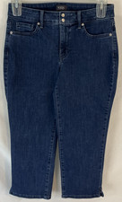 NYDJ Cropped Cool Embrace Jeans Womens Sz 8 Lift Tuck Stretch Pockets CB74R