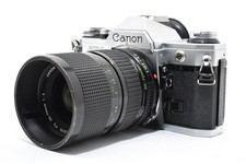 Near Mint Canon AE-1 Black 35mm Film Camera w/ NFD 35-70mm f/4 2827971