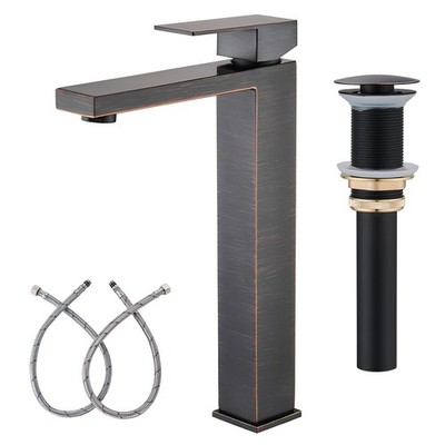 Vessel Sink Faucet Oil Rubbed Bronze Tall Single Handle Bathroom AV-SP-ORB Hole