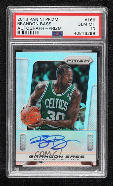 2013-14 Panini Prizm Silver 16/25 Brandon Bass #166 PSA 10 GEM MT Auto