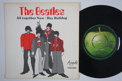 BEATLES Hey Bulldog / All Together Now RARE Sweden 45 swedish MOD DANCER HEAR!