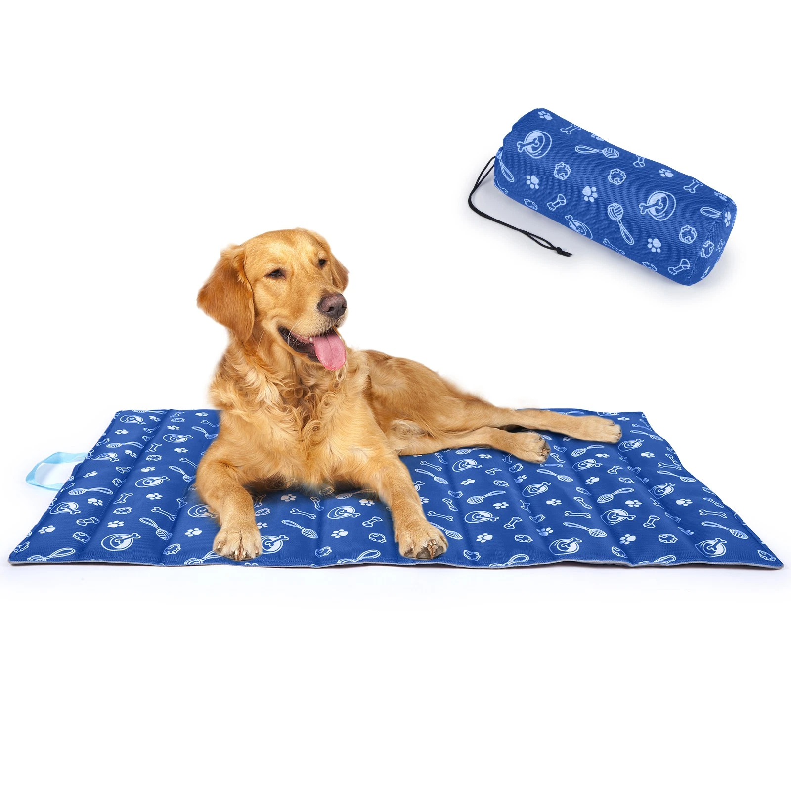 Double Side Pet Dog Cooling Mat Camping Outdoor Dog Bed Travel Washable Portable