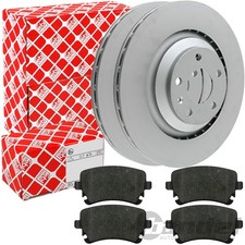 febi BREMSSCHEIBEN Ø330mm + BELÄGE HINTEN für AUDI A6 4F C6 Limo 4F2 + Avant 4F5