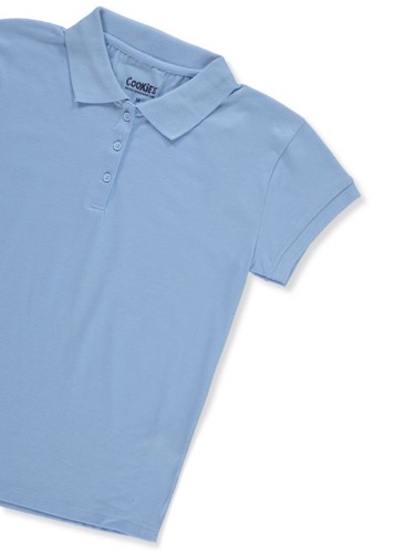 Cookie's Women's Picot Trim Polo Shirt - blue, l - Picture 5 of 40