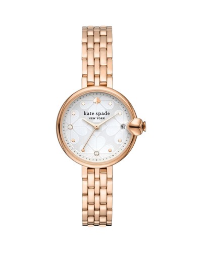 NEW Kate Spade Gracie Gold-Tone Stainless Steel Square Womens