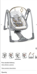 bella teddy portable swing