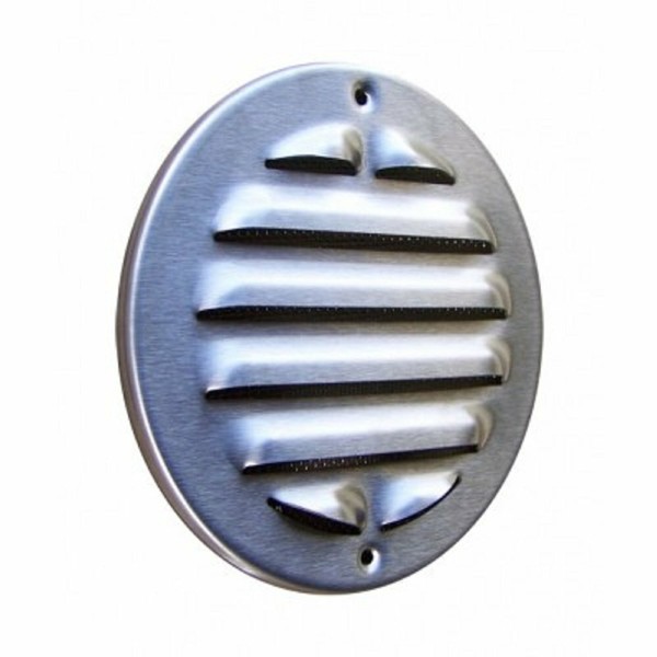 LüFtungsgitter Aus Edelstahl Rund Dn 150 Mm Incl. Schrauben Und DüBel-image