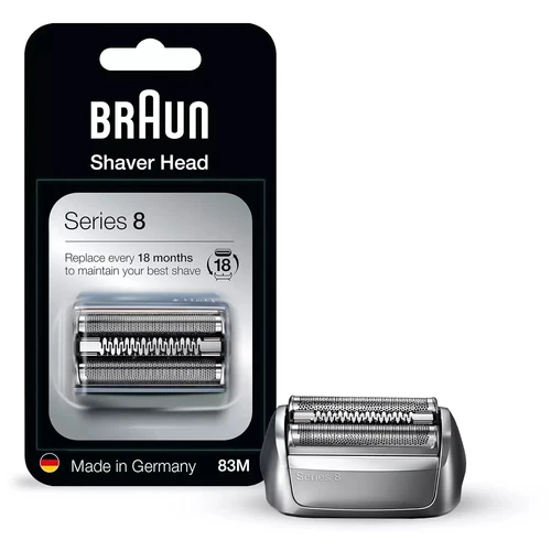 Replacement Foil & Cutter Cassette 83M for Braun Series 8 Electric Shaver Silver