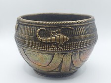 alte Bronze Schale - Reismaß - Indien - Dhokra