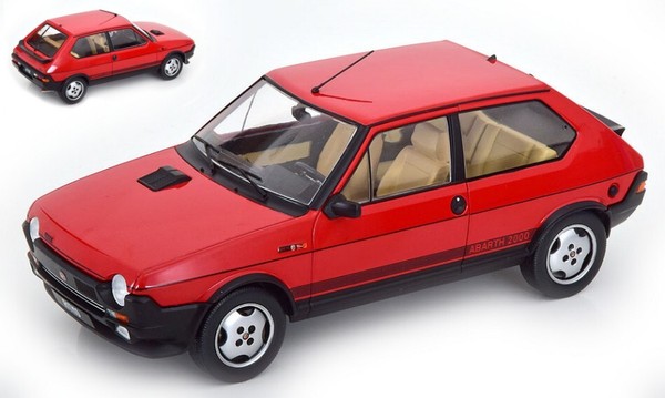 Modellauto Statisch Fiat Tempo Tc 125 Abarth 1980 Rot Modellbau Massstab 1:18-image