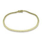 Gold (1.05 ct. tw.) Thin tennis Diamond Tennis Bracelet in 14k Solid Yellow