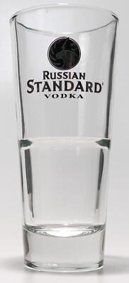 Russian Standard Vodka Longdrinkglas Cocktailglas Mixglas silber Schrift 0932