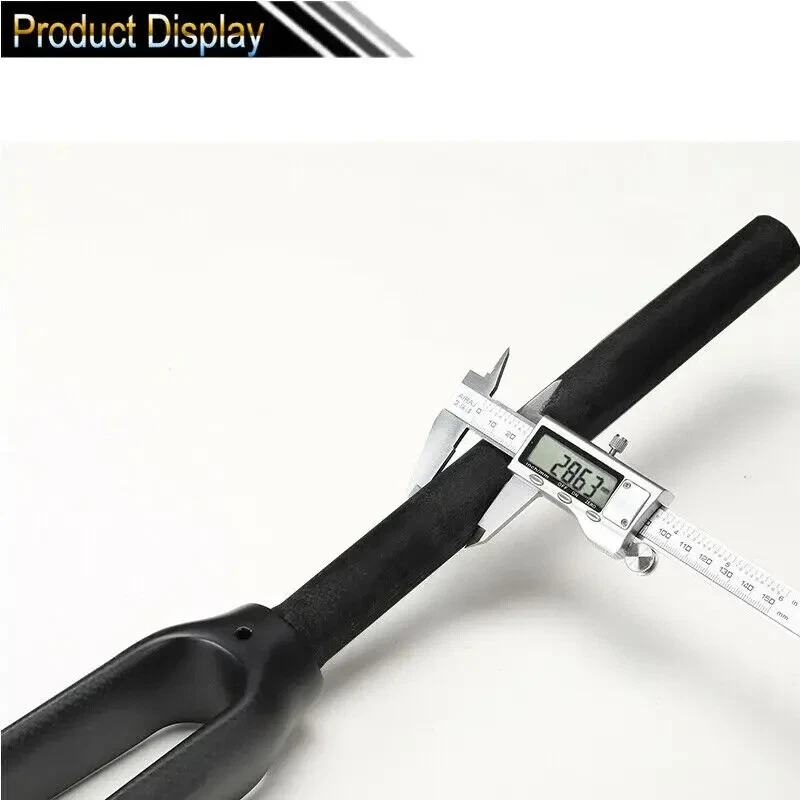 700C Ultralight Fork Full Carbon 1-1/8'' Road Bicycle Straight Tube Rigid Fork - Image 4 of 4