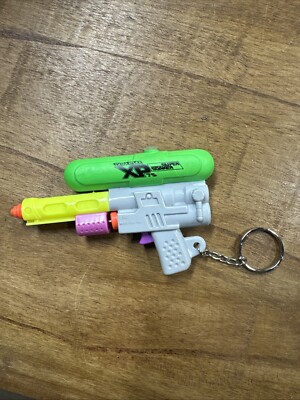 Super Soaker Key Chain Complete In Good Shape