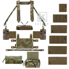KRYDEX MK3/4 Micro Fight Chassis Chest Rig Shoulder Strap Mag Pouch MC Camo lot