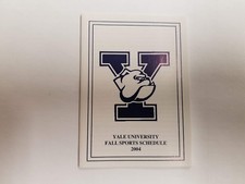Yale University Bulldogs 2004 Fall Sports Pocket Schedule - Courtyard Marriott