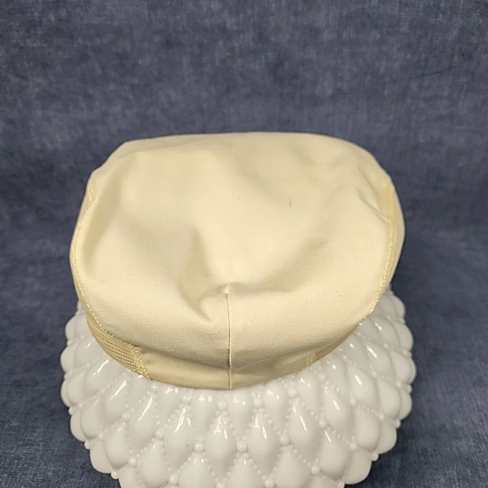 Vintage Gentleman's Cream Golfing Cap Hat 1960s - Image 3 of 4