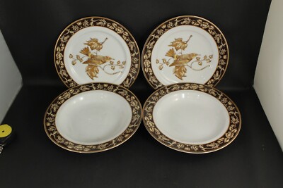 Murfield SONG BIRD #639 TWO Salad Plates TWO Soup Bowls VERY NICE Songbird