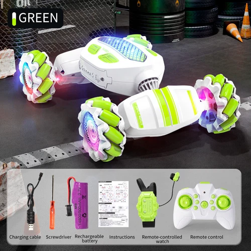 4WD 2.4GHz Gesture Sensing Twist RC Stunt Car Remote Control Off-Road Toy Gifts - Picture 18 of 19