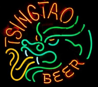 New Tsingtao Beer Dragon Beer Bar Neon Light Sign 24