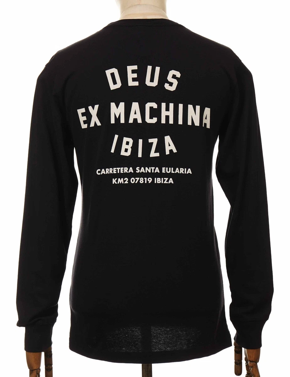 Deus Ex Machina Men s Ibiza Address Long Sleeve Tee Black
