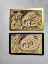 King of the Jungle Lion Nice Pair of Swap Playing Cards.