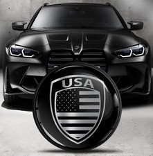 Compatible BMW Emblem Front Bonnet Tailgate 82mm 74mm USA Flag