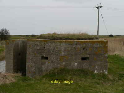 Foto 12x8 Long Bank Pillbox - Eingang Kilnsea Der Eingang kann vermerkt werden c2012