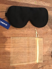 Alaska Bear Sleep Mask Silk Eye Cover with Contoured Interior Design for Pressur