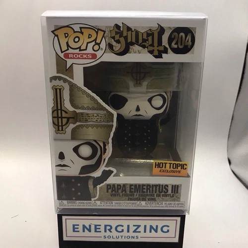 Funko Pop! Papa Emeritus III #204 (Ghost) (Hot Topic Exclusive) w/protector