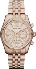 Michael Kors Women's 'Lexington' Rose Gold-Tone Watch MK5569 NEW BAT